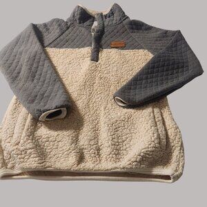 Simply Southern Collection Womens S Quilted Pullover Sherpa Fleece Snap classic